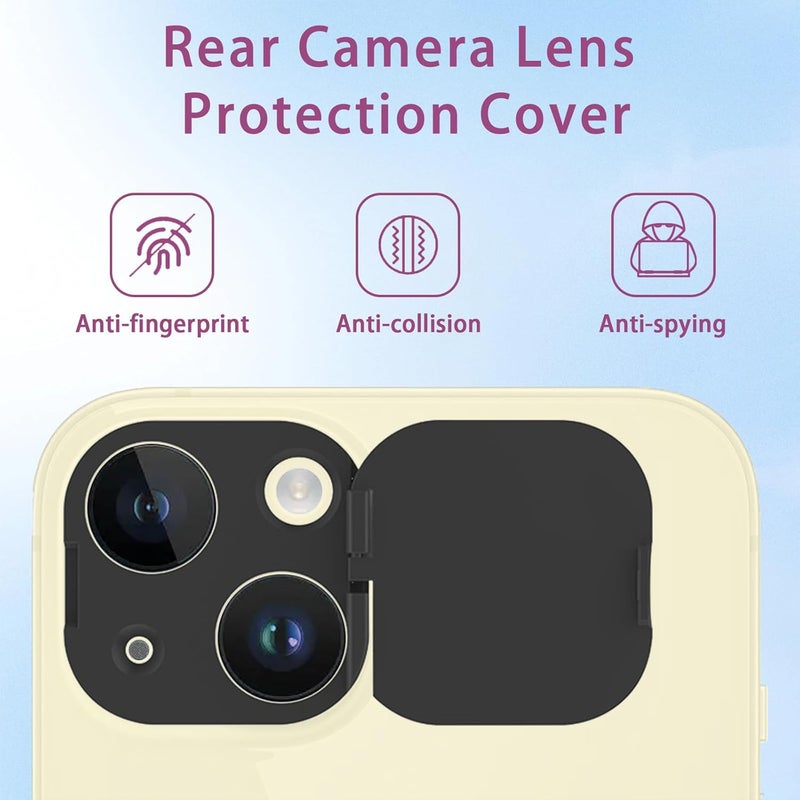 EYSOFT Camera Lens Cover Compatible for iPhone 15 / Phone 15 Plus,Camera Lens Protector to Protect Privacy and Security,Strong Adhesive -2 Pack - Image 5